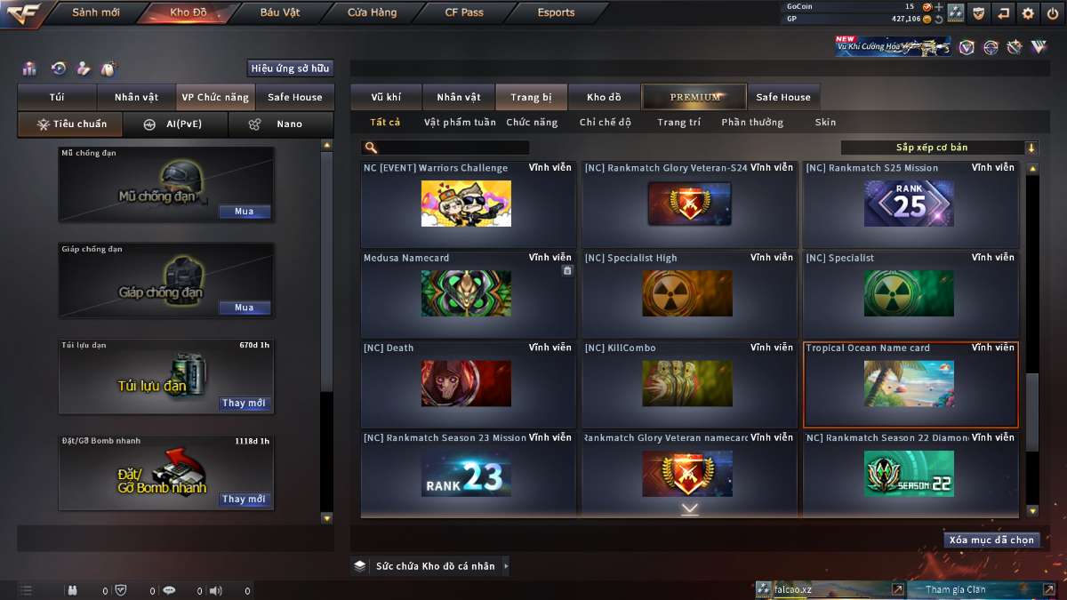 shop acc cf uy tin gia re